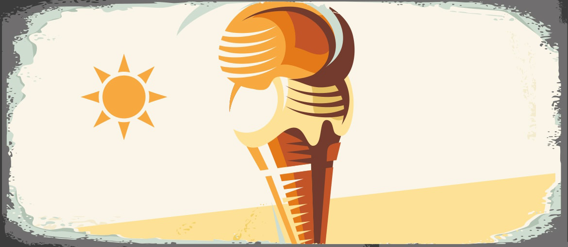 Ice cream commercials and signs of the past. Refresh your memory!